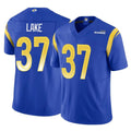 LA.Rams #37 Quentin Lake Player Royal Limited Vapor F.U.S.E. Home Game STECN Stitched Jerseys