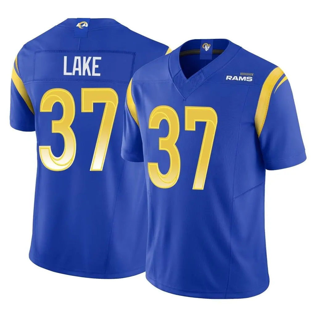 LA.Rams #37 Quentin Lake Player Royal Limited Vapor F.U.S.E. Home Game STECN Stitched Jerseys