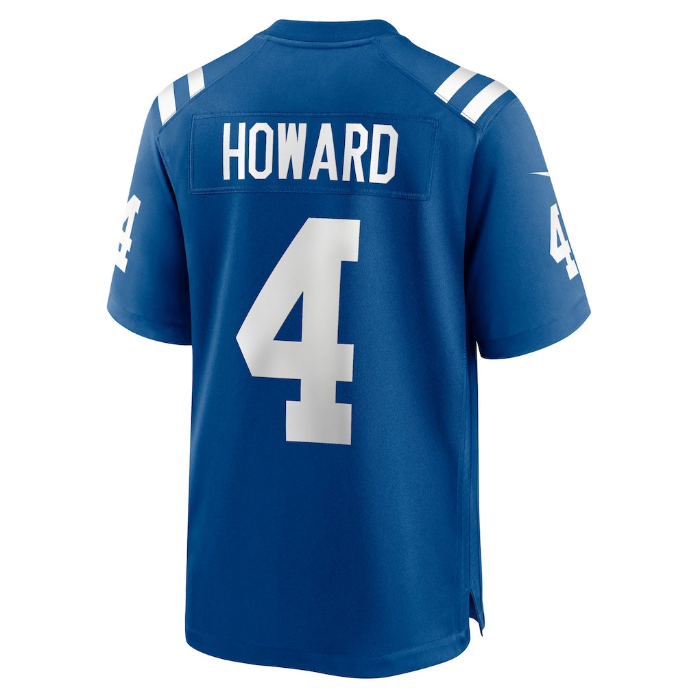 STECN IN.Colts #4 Xavien Howard Royal Team Game Jersey