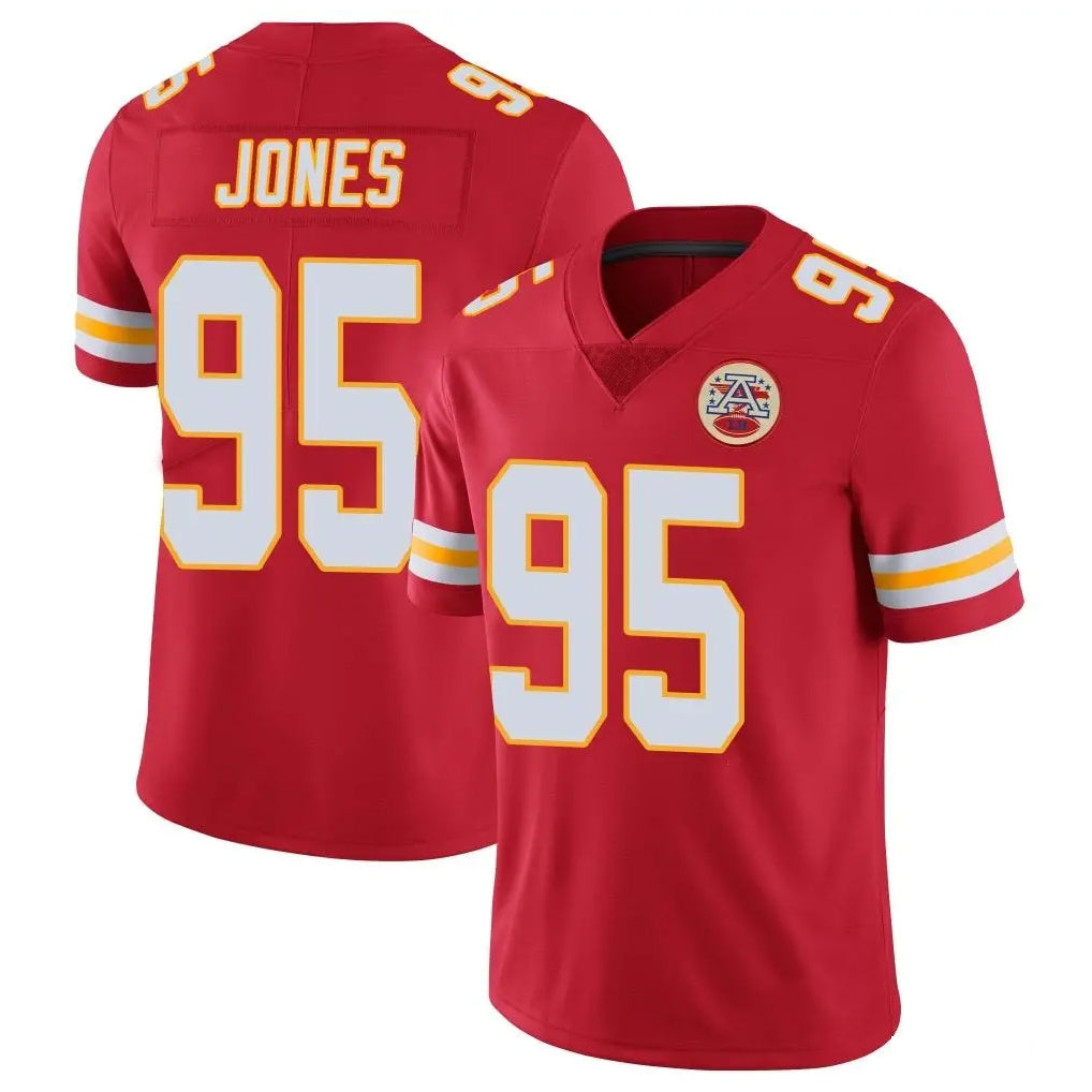 KC.Chiefs #95 Chris Jones Player Red Limited Vapor Untouchable Home Game STECN Stitched Jerseys