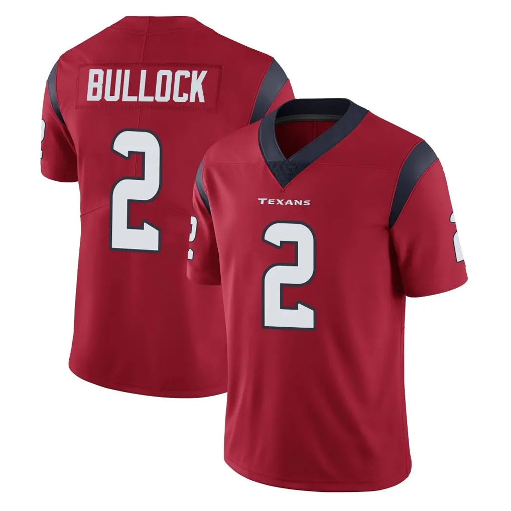 H.Texans #2 Calen Bullock Player Red Limited Vapor Untouchable Home Game STECN Stitched Jerseys