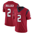 H.Texans #2 Calen Bullock Player Red Limited Vapor Untouchable Home Game STECN Stitched Jerseys