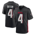 A.Falcons #4 Jahan Dotson Player Black Home Game STECN Stitched Jerseys