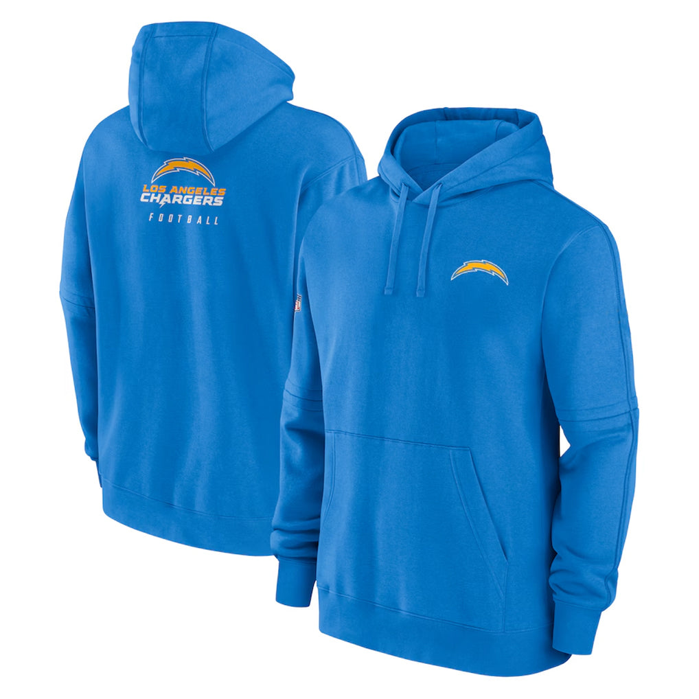 LA.Chargers ## Chargers Blank Player Blue LOGO Pullover Hoodies Home Game STECN Stitched Jerseys