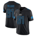 D.Lions #91 Tyleik Williams Player Black Impact Limited Home Game STECN Stitched Jerseys