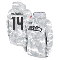 S.Seahawks #14 Sam Darnold Player Arctic Camo Limited Salute to Service Pullover Hoodies Game STECN Stitched Jerseys