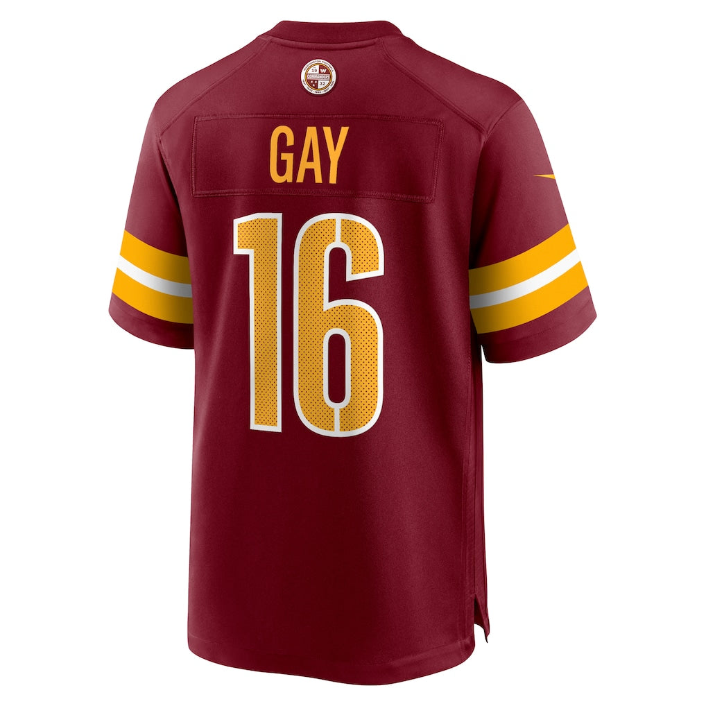 STECN W.Commanders #16 Matt Gay Burgundy Team Game Jersey