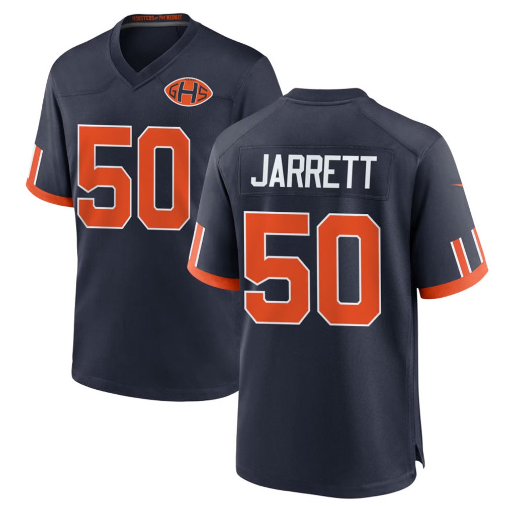C.Bears #50 Grady Jarrett Player Navy 2026 Rivalries Collection Home Game STECN Stitched Jerseys