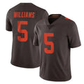 C.Browns #5 Quincy Williams Player Browns Color Rush Limited Home Game STECN Stitched Jerseys