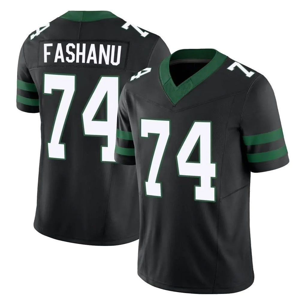 NY.Jets #74 Olu Fashanu Player Black Limited Legacy Vapor F.U.S.E. Home Game STECN Stitched Jerseys