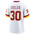 STECN W.Commanders #30 Austin Ekeler White Game Super Bowl Era Jersey