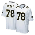 NO.Saints #78 Erik McCoy Player White Home Game STECN Stitched Jerseys