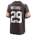 STECN C.Browns #29 Cameron Mitchell Brown Team Game Jersey