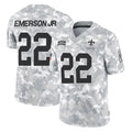 NO.Saints #22 Martin Emerson Jr. Player Arctic Camo Salute To Service Limited Game STECN Stitched Jerseys