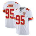 KC.Chiefs #95 Chris Jones Player White Limited Vapor Untouchable Home Game STECN Stitched Jerseys