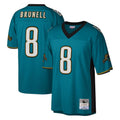 J.Jaguars #8 Mark Brunell?Player Teal Mitchell & Ness Legacy Home Game STECN Stitched Jerseys