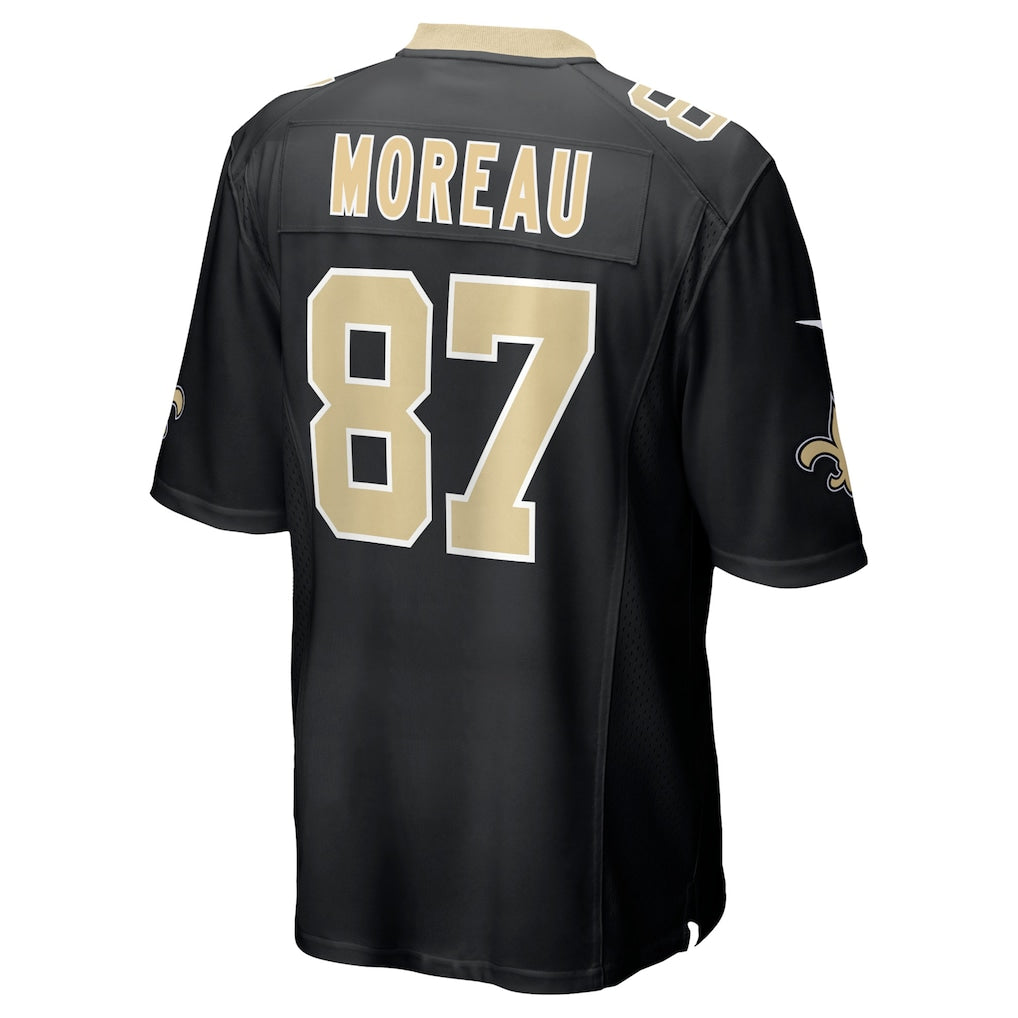 STECN NO.Saints #87 Foster Moreau Black Game Jersey