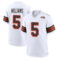 C.Browns #5 Quincy Williams Player White Alternate Home Game STECN Stitched Jerseys