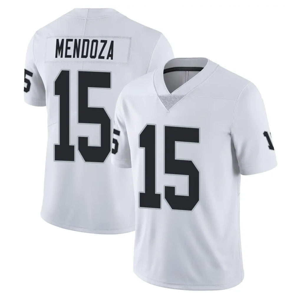 LV.Raiders #15 Fernando Mendoza Player White Limited Vapor Untouchable Home Game STECN Stitched Jerseys