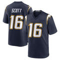 LA.Chargers #16 J.K. Scott Player Navy Alternate Home Game STECN Stitched Jerseys