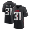 A.Falcons #31 Xavier Watts Player Black Home Game STECN Stitched Jerseys