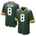 GB.Packers #8 Josh Jacobs Player Green Home Game STECN Stitched Jerseys