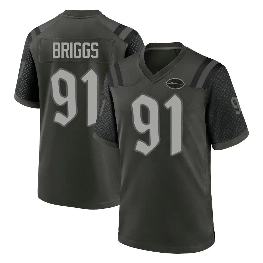 NY.Jets #91 Jowon Briggs Player Green 2025 Rivalries Collection Home Game STECN Stitched Jerseys