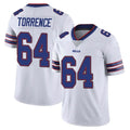 B.Bills #64 O'Cyrus Torrence Player White Vapor Untouchable Limited STECN Stitched Jerseys