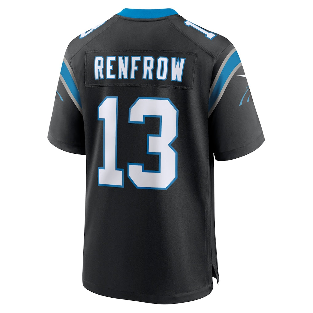 STECN C.Panthers #13 Hunter Renfrow Black Team Game Jersey