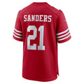 STECN SF.49ers #21 Deion Sanders Scarlet Team Retired Player Game Jersey