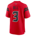 STECN H.Texans #3 Tank Dell Red Alternate Game Jersey