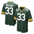 GB.Packers #33 Evan Williams Player Green Home Game STECN Stitched Jerseys