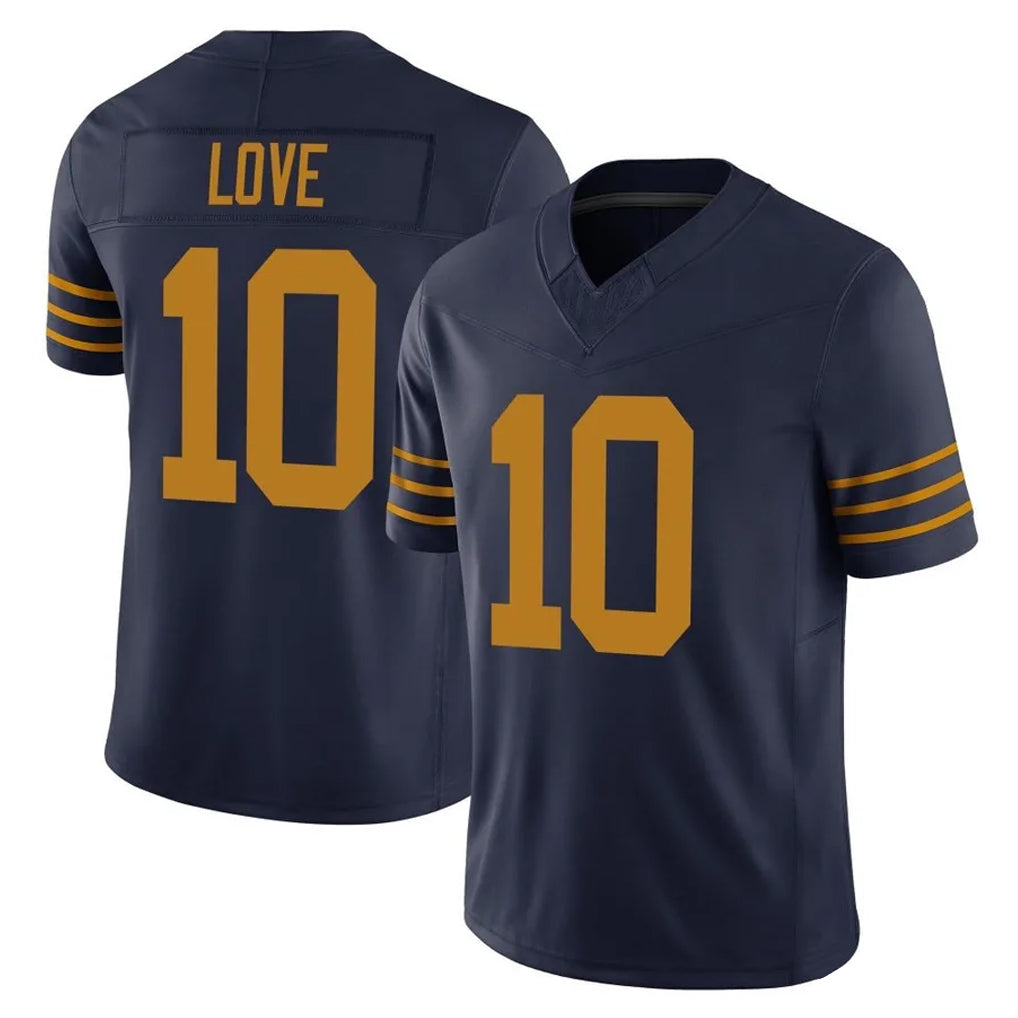 GB.Packers #10 Jordan Love Player Navy The 1923 Classic Vapor F.U.S.E. Home Game STECN Stitched Jerseys