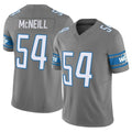 D.Lions #54 Alim McNeill Player Gray Vapor F.U.S.E. Limited Home Game STECN Stitched Jerseys