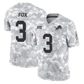 D.Lions #3 Jack Fox Player Arctic Camo Salute To Service Limited STECN Stitched Jerseys