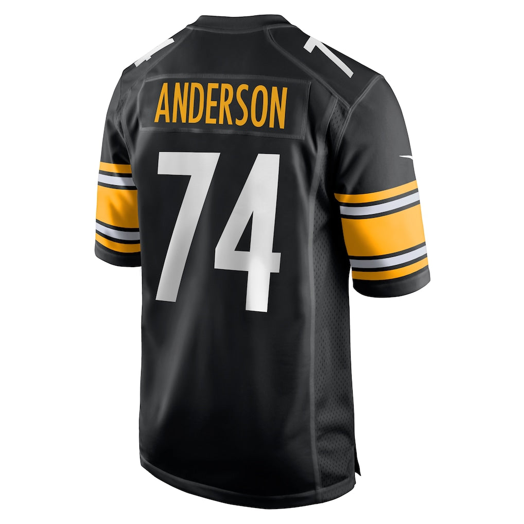 STECN P.Steelers #74 Spencer Anderson Black Game Jersey
