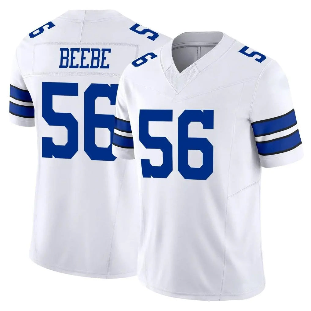 D.Cowboys #56 Cooper Beebe Player White Limited Vapor F.U.S.E. Home Game STECN Stitched Jerseys