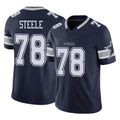 D.Cowboys #78 Terence Steele Player Navy Limited Vapor F.U.S.E. Home Game STECN Stitched Jerseys
