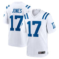 IN.Colts #17 Daniel Jones Player White Home Game STECN Stitched Jerseys