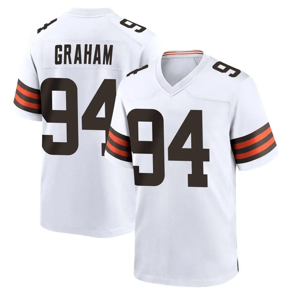 C.Browns #94 Mason Graham Player White Home Game STECN Stitched Jerseys
