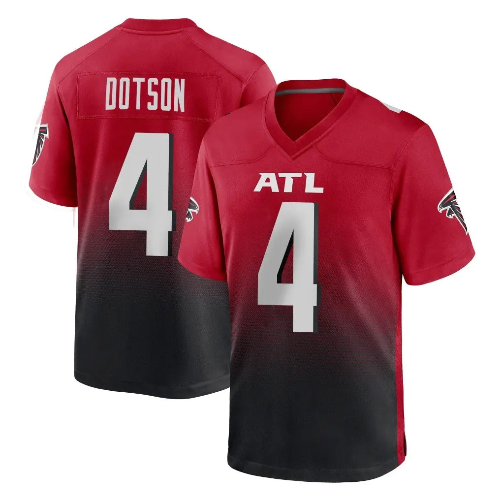 A.Falcons #4 Jahan Dotson Player Red Home Game STECN Stitched Jerseys