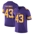 M.Vikings #43 Andrew Van Ginkel Player Purple Limited Color Rush Home Game STECN Stitched Jerseys