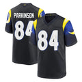 LA.Rams #84 Colby Parkinson Player Black Midnight Rivalries Collection Home Game STECN Stitched Jerseys