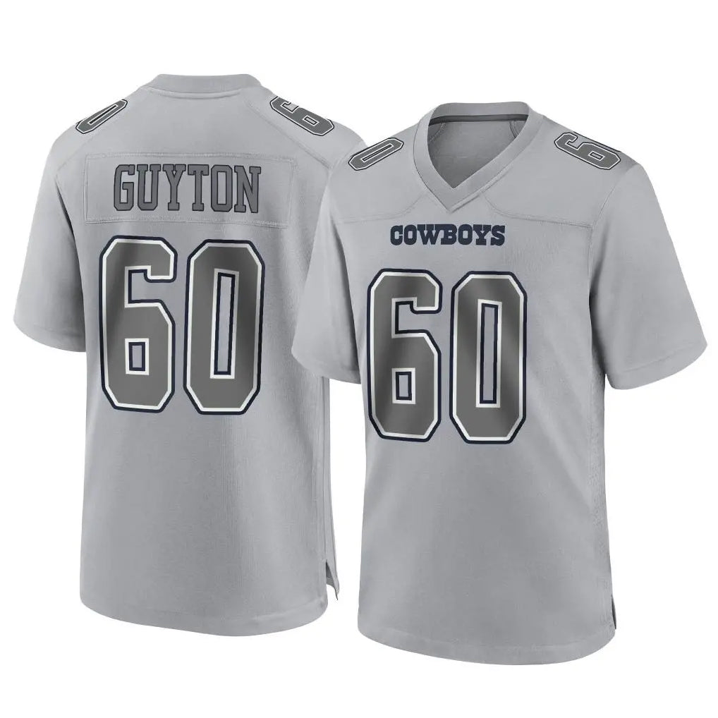 D.Cowboys #60 Tyler Guyton Player Gray Atmosphere Fashion Home Game STECN Stitched Jerseys