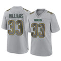 GB.Packers #33 Evan Williams Player Gray Atmosphere Fashion Home Game STECN Stitched Jerseys
