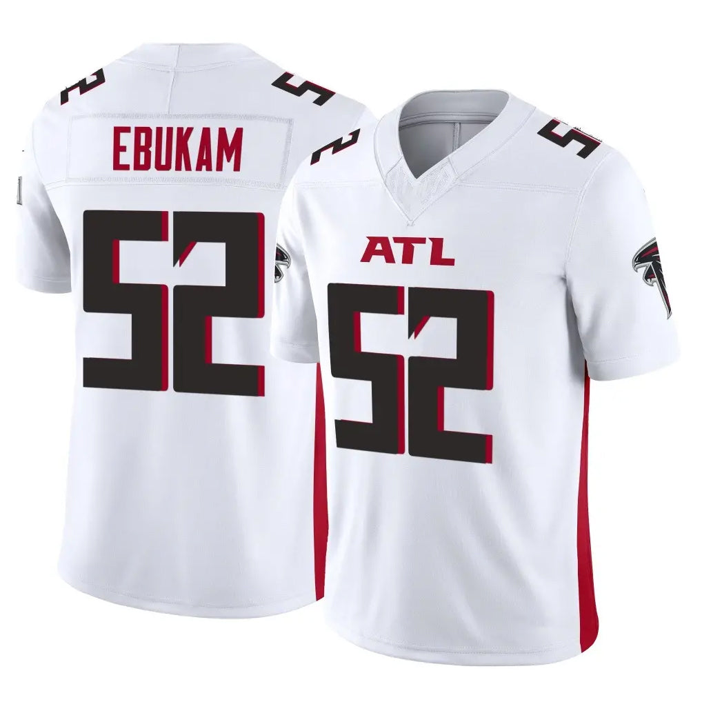 A.Falcons #52 Samson Ebukam Player White Vapor F.U.S.E. Limited STECN Stitched Jerseys