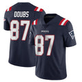 NE.Patriots #87 Romeo Doubs Player Navy Vapor Untouchable Home Game STECN Stitched Jerseys