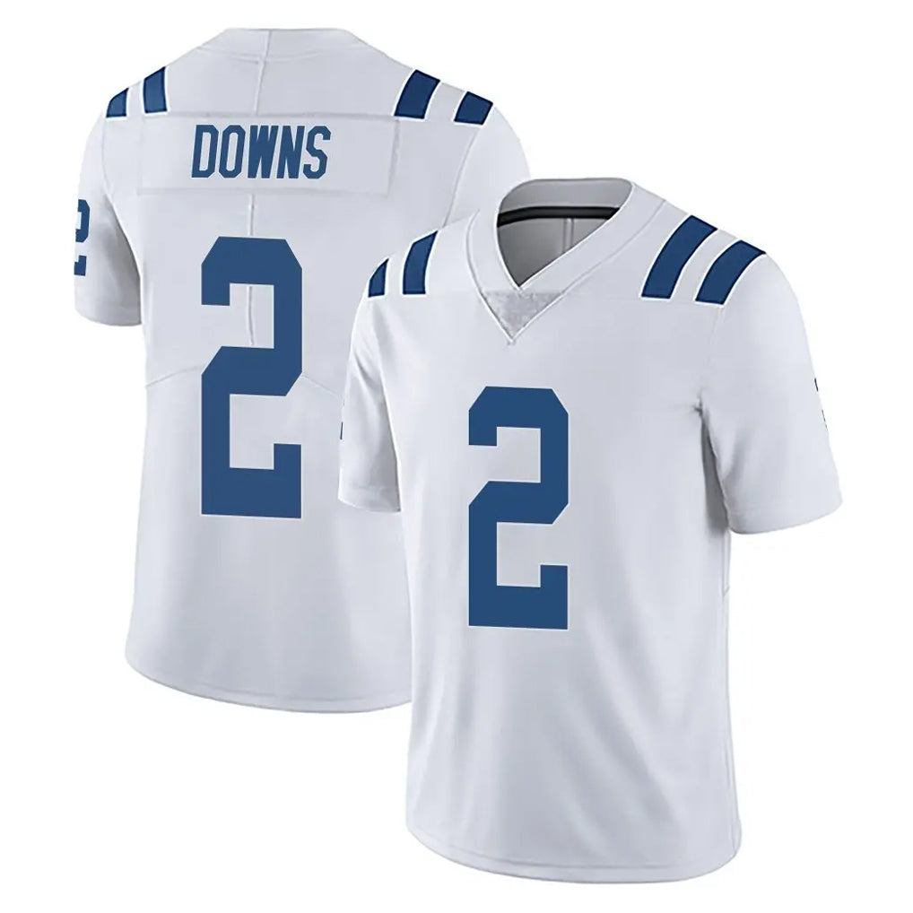 IN.Colts #2 Josh Downs Player White Limited Vapor Untouchable Home Game STECN Stitched Jerseys