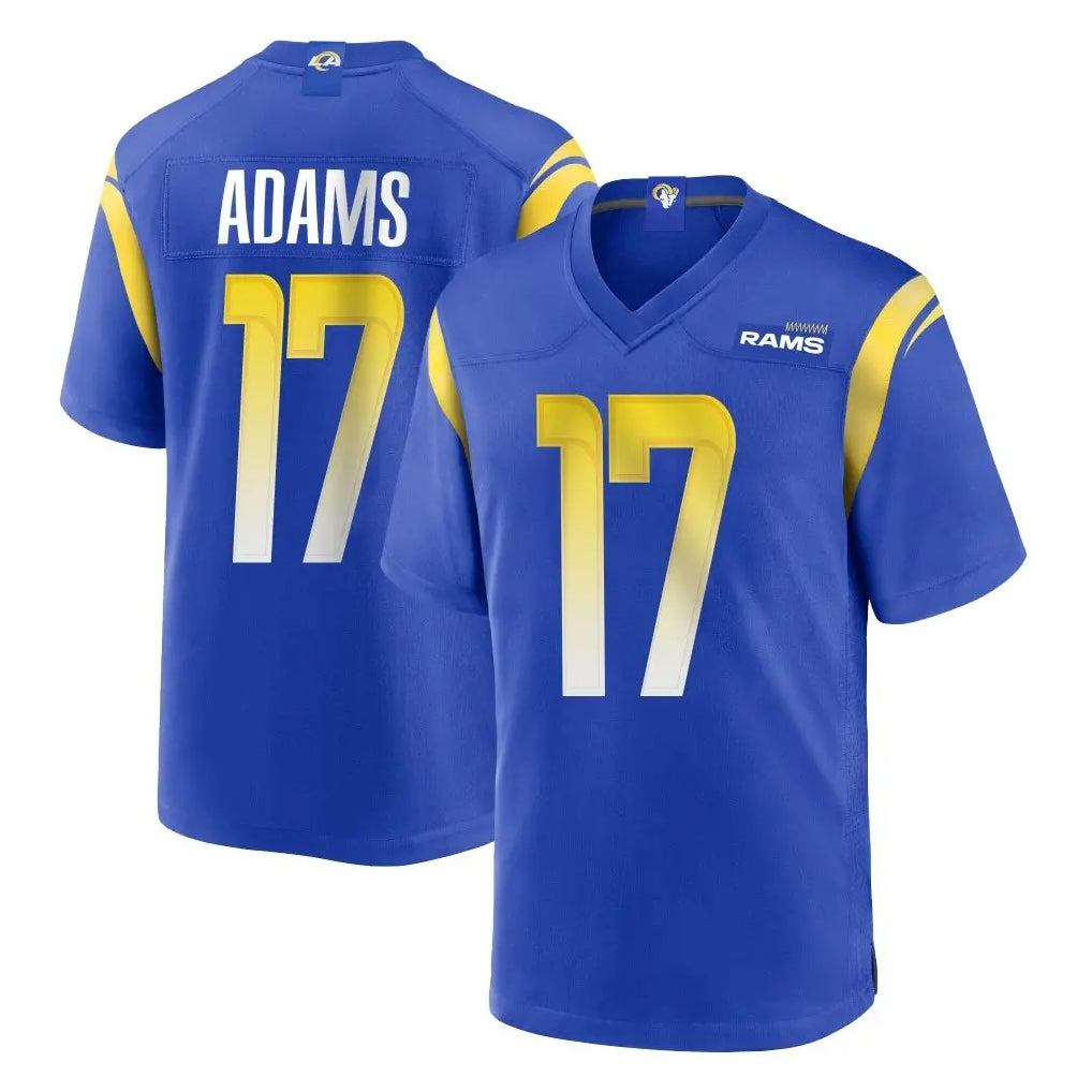LA.Rams #17 Davante Adams Player Royal Home Game STECN Stitched Jerseys