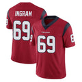 H.Texans #69 Ed Ingram Player Red Limited Vapor Untouchable Home Game STECN Stitched Jerseys